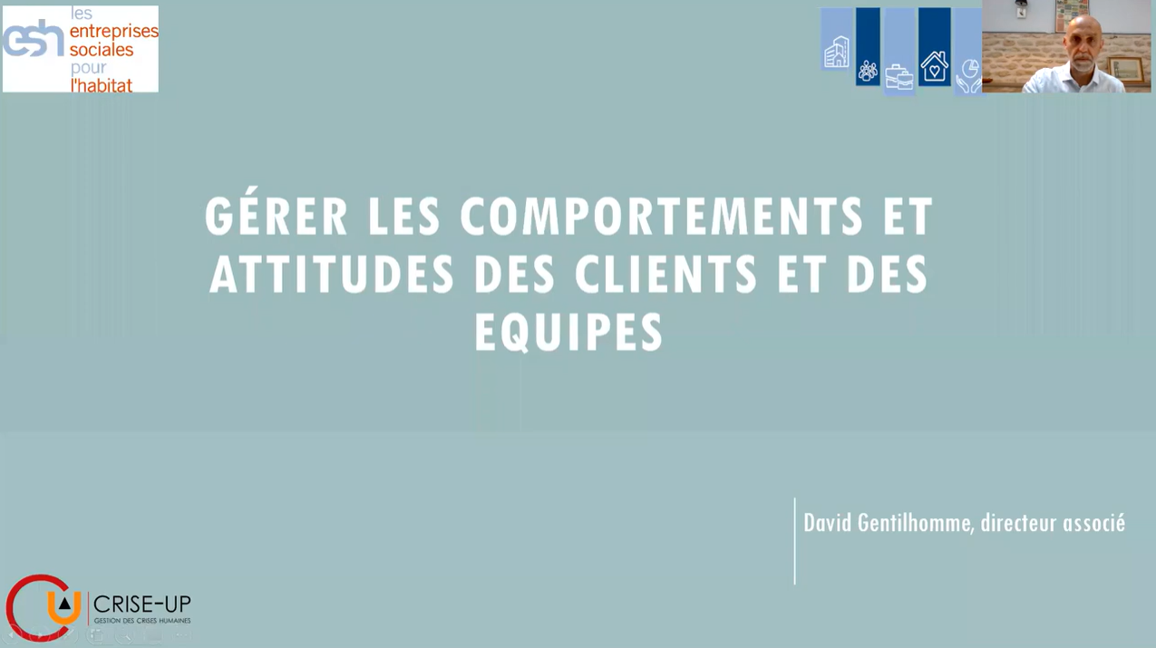 Formation Webclass « Gérer les situations difficiles pour les managers des ESH »