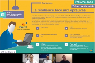 Webinaire « La résilience ou comment faire face aux épreuves » avec le CIAMT